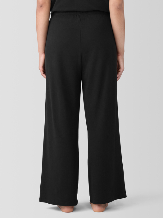 Organic Cotton Interlock Wide-Leg Sleep Pant - Eileen Fisher Outlet