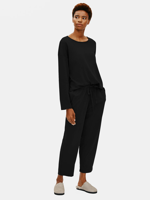 Organic Cotton Interlock Slouchy Sleep Pant - Eileen Fisher Outlet