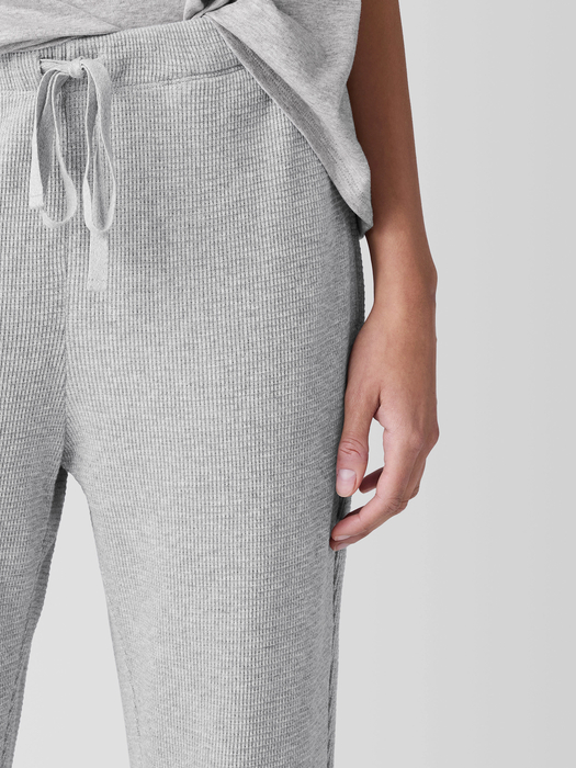 Mélange Organic Cotton Waffle Jogger Sleep Pant - Eileen Fisher Outlet