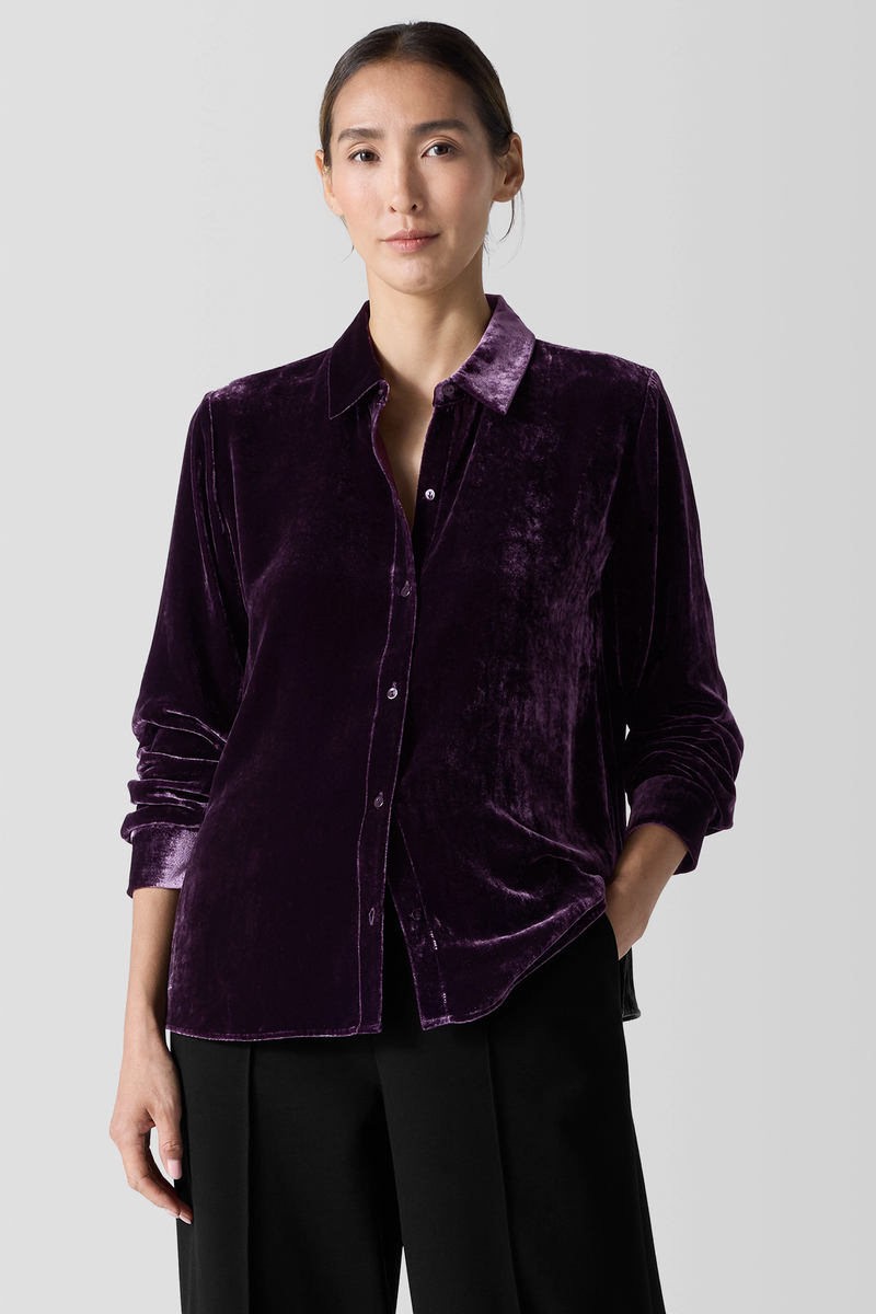 Silk Double Crepe Bias Skirt - Eileen Fisher Outlet