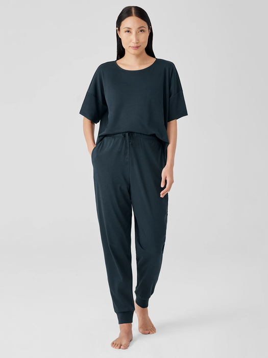 Organic Cotton Interlock Jogger Sleep Pant - Eileen Fisher Outlet