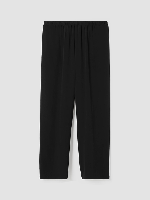 Silk Georgette Crepe Straight Pant - Eileen Fisher Outlet