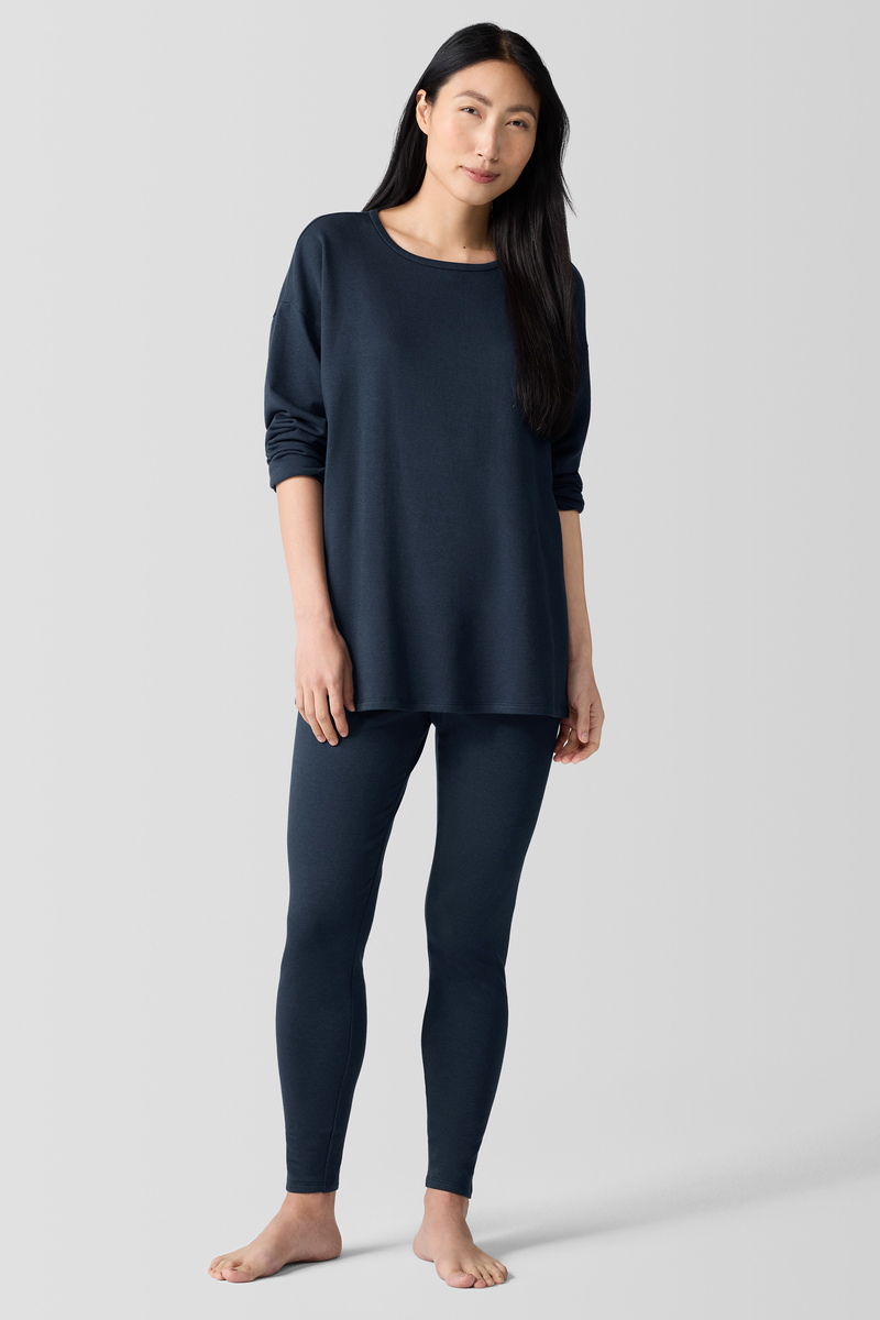 Stretch Jersey Knit Leggings - Eileen Fisher Outlet