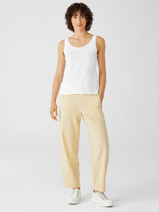 Traceable Cotton Jersey Scoop Neck Tank - Eileen Fisher Outlet