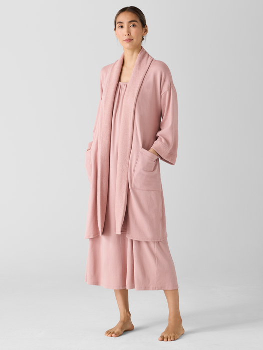 Lightweight Organic Cotton Terry Robe - Eileen Fisher Outlet