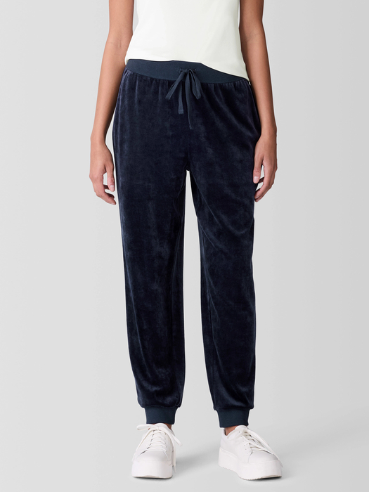 Cozy Velour Knit Jogger Pant - Eileen Fisher Outlet