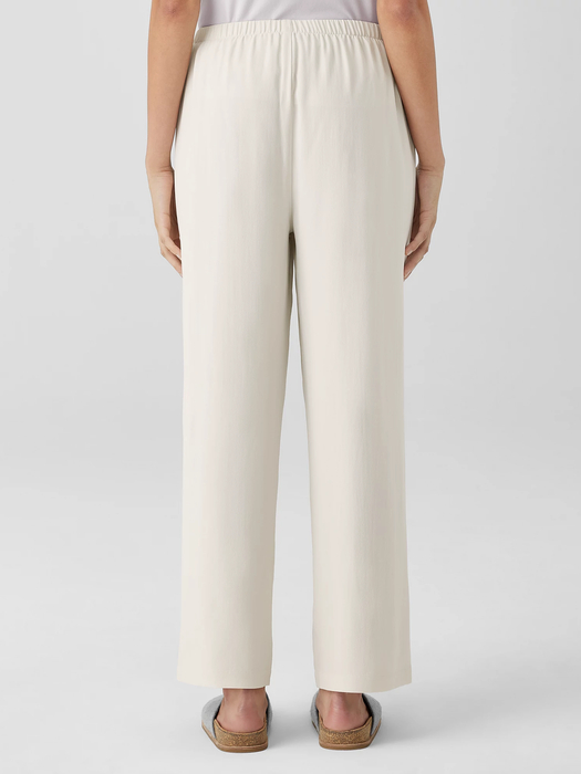 Silk Georgette Crepe Straight Pant - Eileen Fisher Outlet