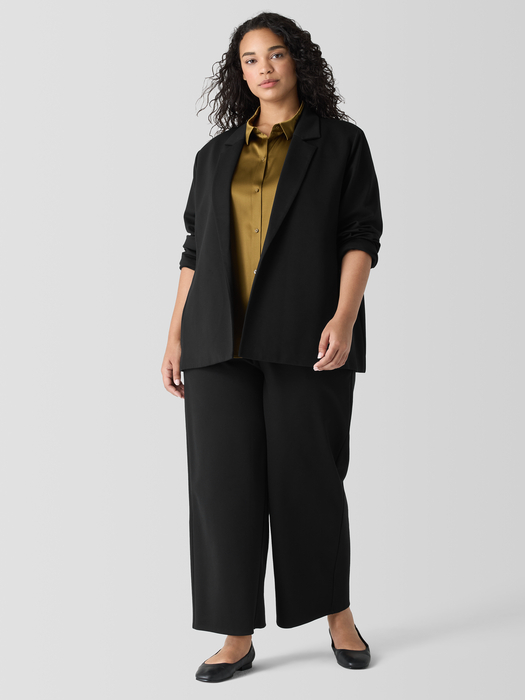 Washable Flex Ponte Notch Collar Blazer - Eileen Fisher Outlet