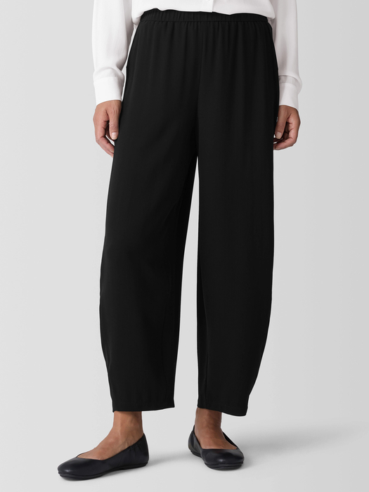 Silk Georgette Crepe Lantern Pant - Eileen Fisher Outlet
