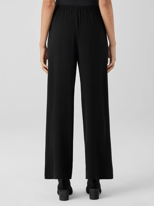 Silk Georgette Crepe Straight Pant - Eileen Fisher Outlet