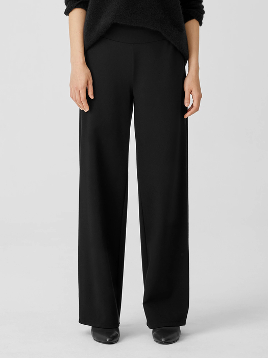 Washable Flex Ponte Wide-Leg Pant - Eileen Fisher Outlet