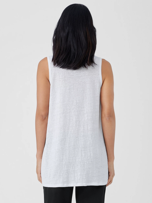 Organic Linen Jersey Long Tank - Eileen Fisher Outlet