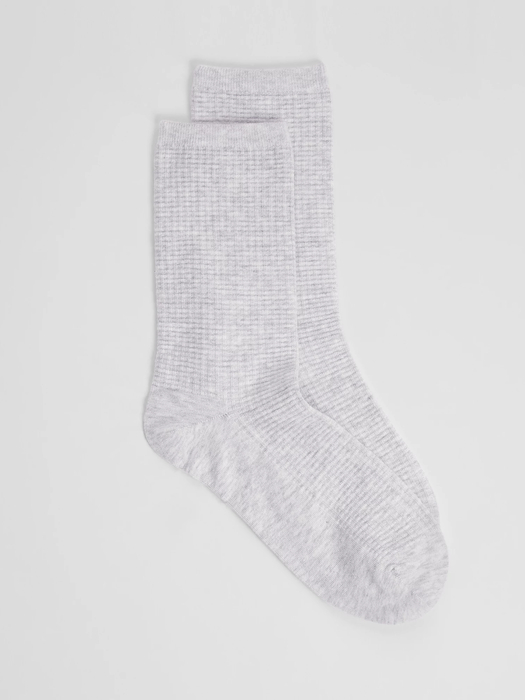 Cotton Waffle Crew Sock - Eileen Fisher Outlet