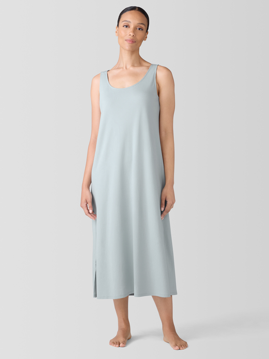 Organic Cotton Interlock Tank Sleep Dress - Eileen Fisher Outlet
