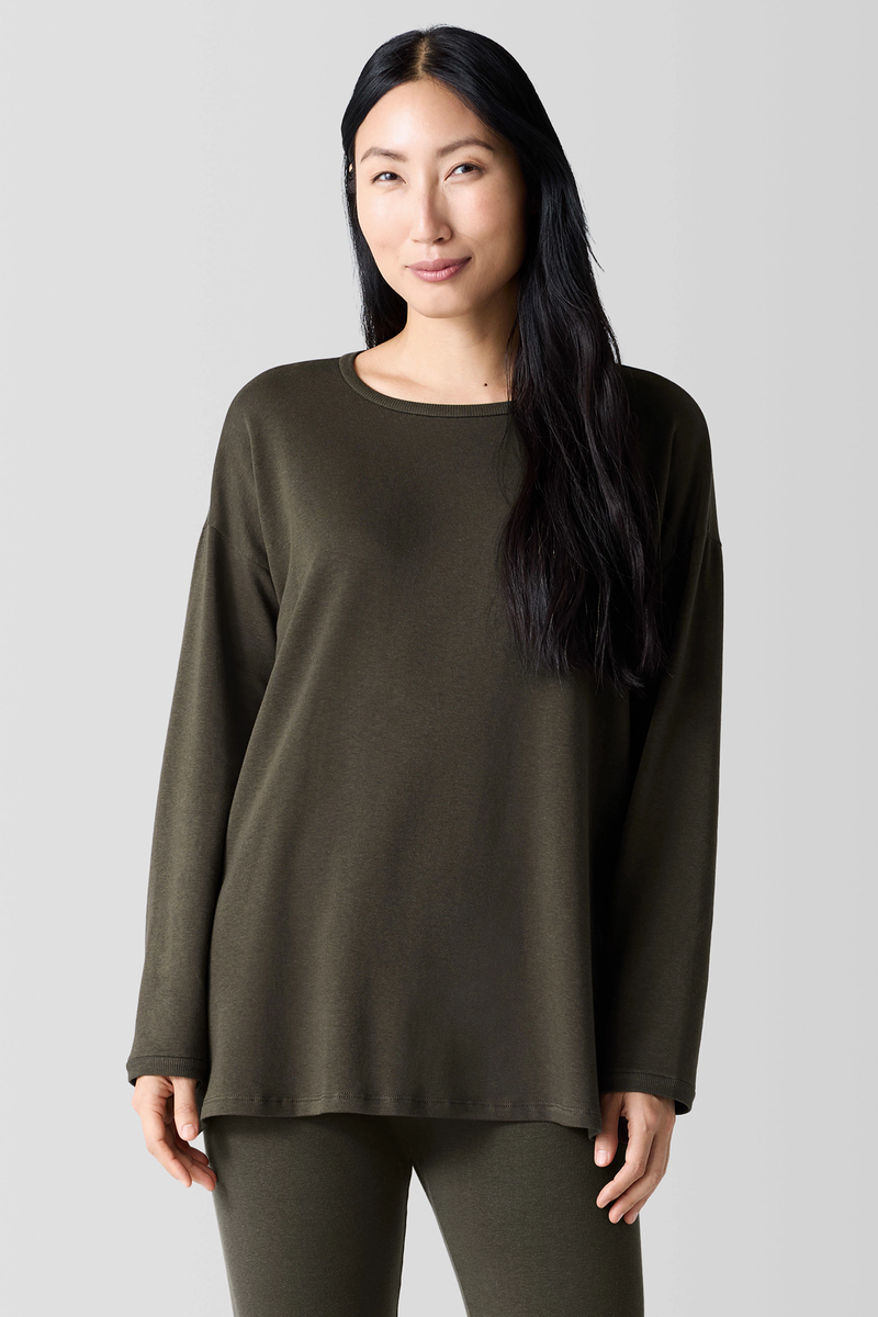 Cozy Brushed Terry Hug High-Waisted Leggings - Eileen Fisher Outlet