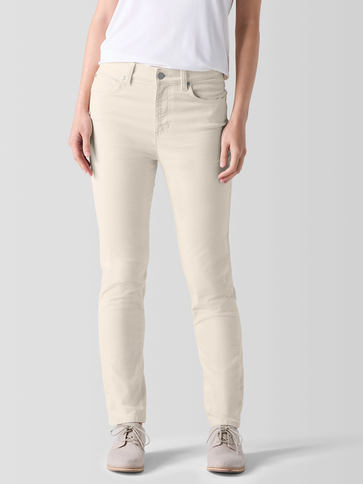 Organic Cotton Stretch Velveteen Pant - Eileen Fisher Outlet