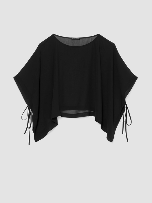 Sheer Silk Georgette Poncho - Eileen Fisher Outlet