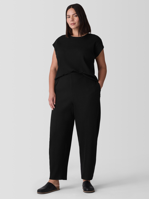 Textured Stretch Rib Lantern Pant - Eileen Fisher Outlet