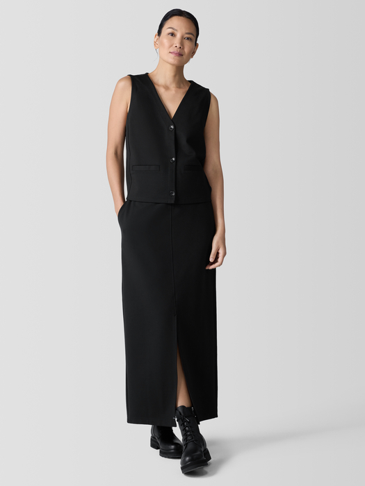 Washable Flex Ponte Vest - Eileen Fisher Outlet