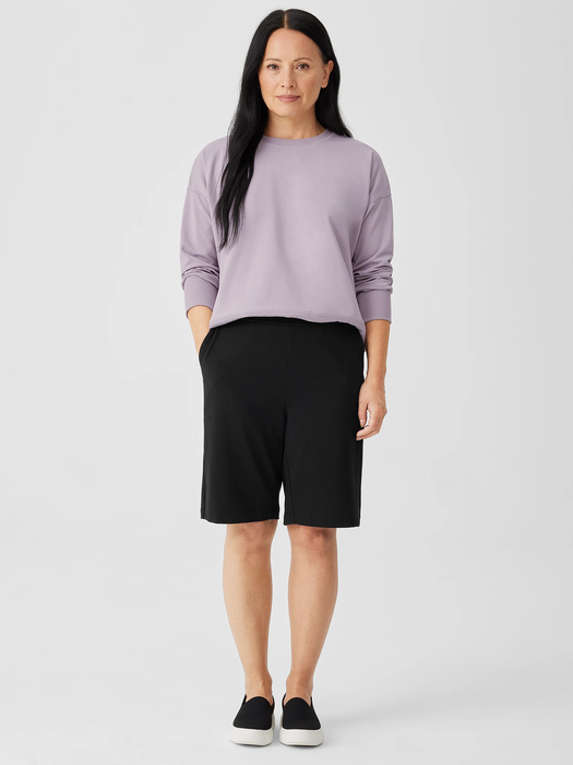 Pima Cotton Stretch Jersey Shorts - Eileen Fisher Outlet