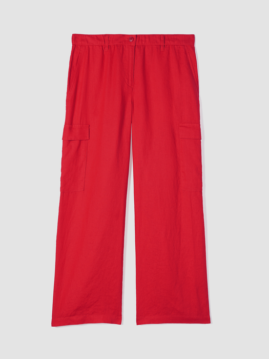 Organic Linen Cargo Pant - Eileen Fisher Outlet