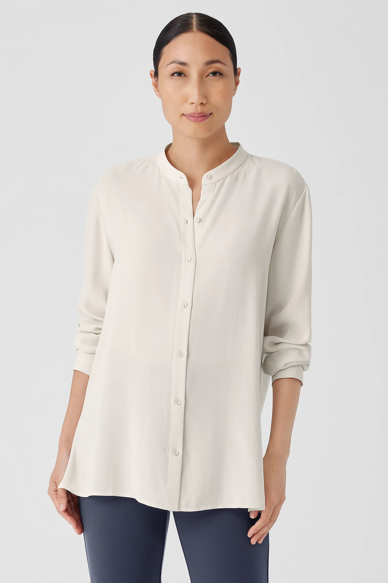 Washable Stretch Crepe Straight Pant - Eileen Fisher Outlet