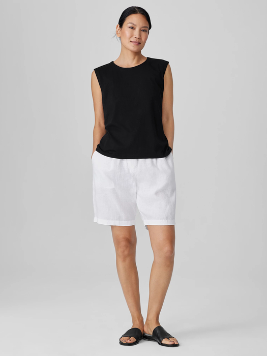 Organic Pima Cotton Jersey Round Neck Tank - Eileen Fisher Outlet