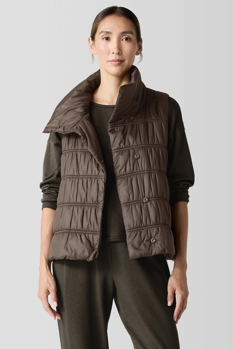 Cotton and Recycled Cashmere Scarf - Eileen Fisher Outlet