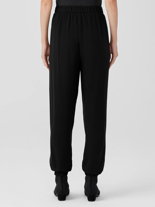 Silk Georgette Crepe Jogger Pant - Eileen Fisher Outlet