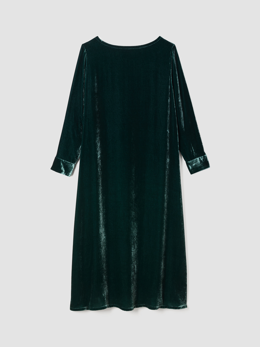 Velvet Bateau Neck Dress - Eileen Fisher Outlet