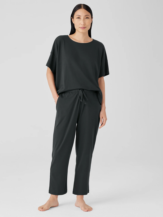 Organic Cotton Interlock Slouchy Sleep Pant - Eileen Fisher Outlet
