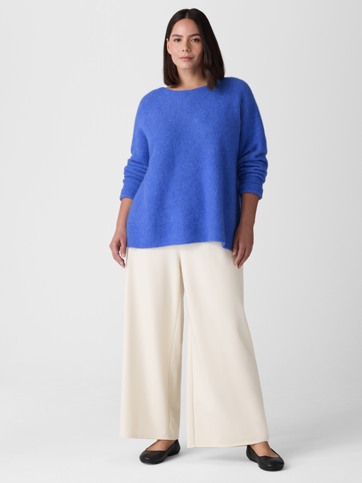 Cashmere Silk Bliss Bateau Neck Top - Eileen Fisher Outlet