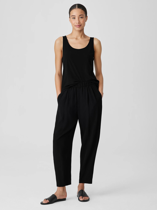 Stretch Silk Jersey Scoop Neck Tank - Eileen Fisher Outlet
