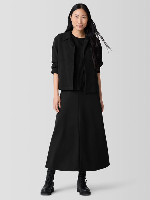 Organic Cotton Tweed Classic Collar Jacket - Eileen Fisher Outlet