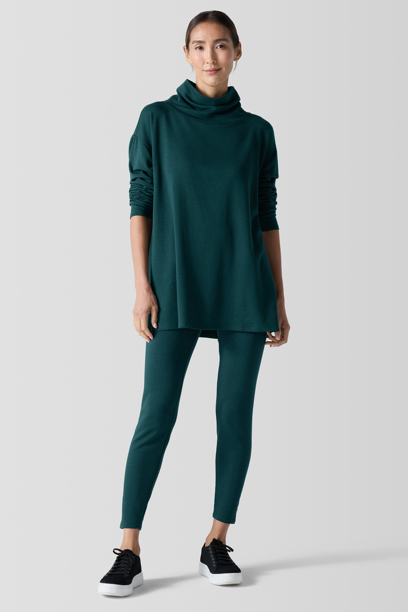 Stretch Jersey Knit Leggings - Eileen Fisher Outlet