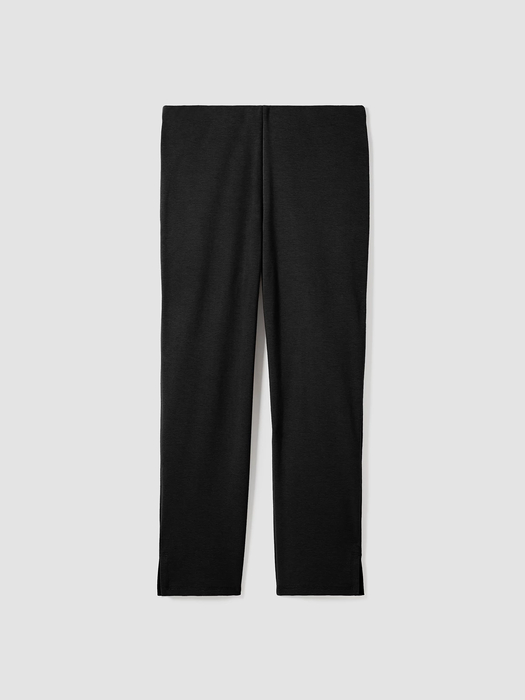 Cotton Blend Ponte Pant with Slits - Eileen Fisher Outlet