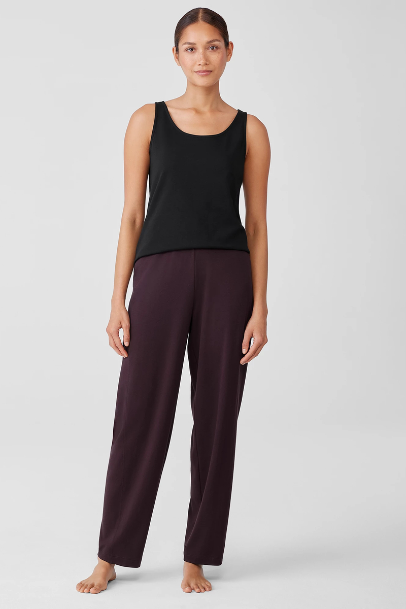 Organic Cotton Interlock Long Sleep Top - Eileen Fisher Outlet