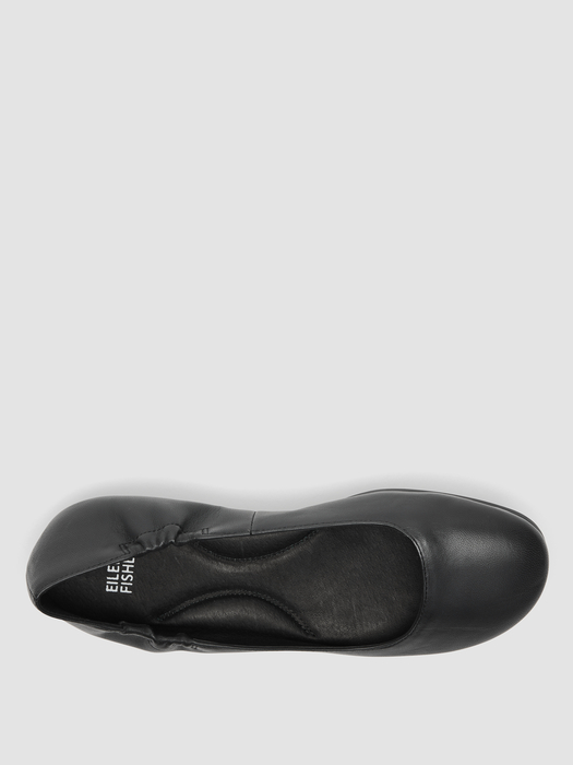 Fosse Leather Ballet Flat - Eileen Fisher Outlet