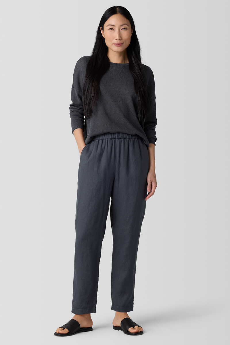 Organic Linen Jersey Scoop Neck Tank - Eileen Fisher Outlet