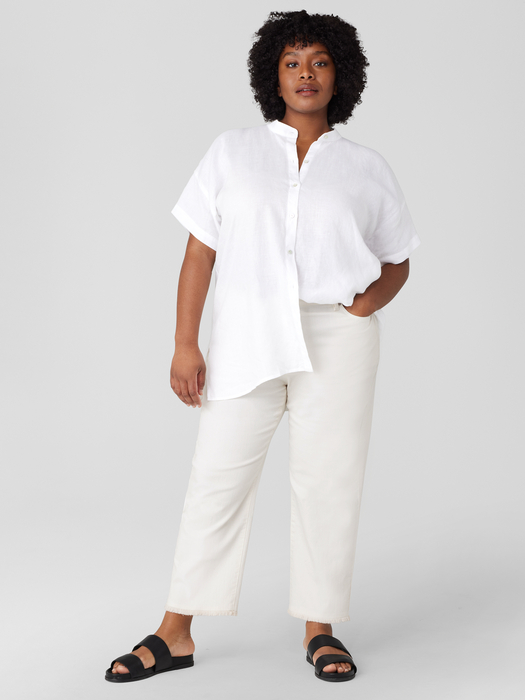 Undyed Organic Cotton Denim Straight Jean - Eileen Fisher Outlet