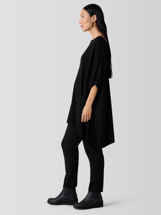 Peruvian Cotton Blend Poncho - Eileen Fisher Outlet