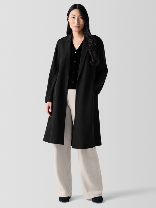 Silk Double Crepe Long Blazer - Eileen Fisher Outlet