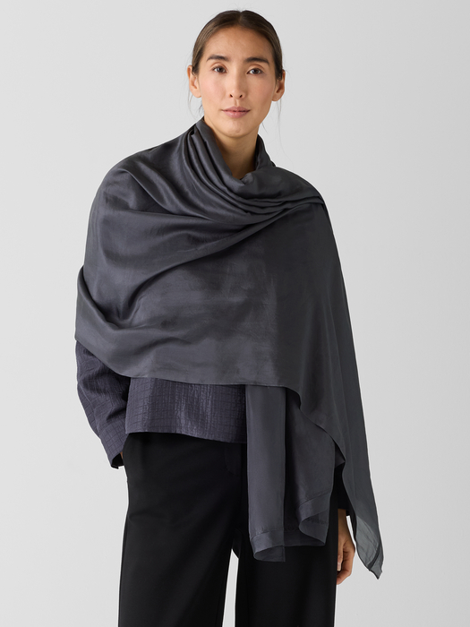 Washed Transitional Silk Parachute Scarf - Eileen Fisher Outlet