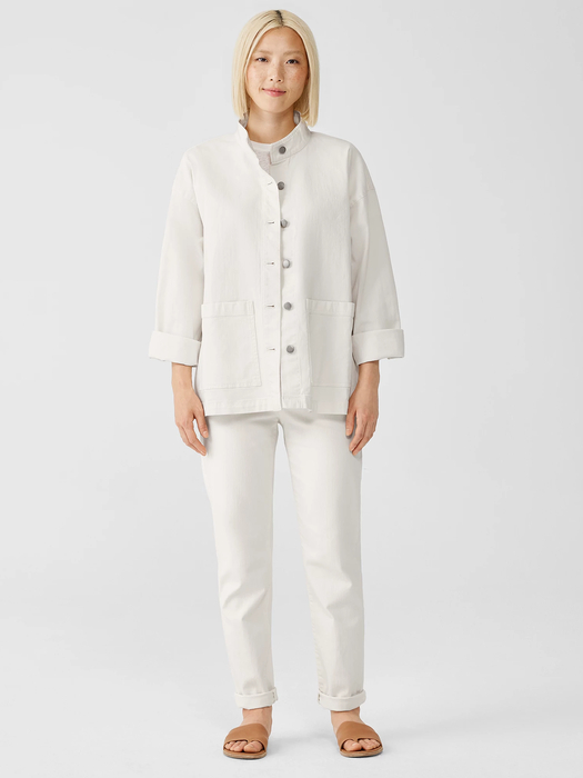Undyed Organic Cotton Denim Jacket - Eileen Fisher Outlet