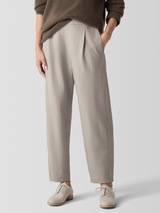 Felted Wool Jersey Lantern Pant in Regenerative Wool - Eileen Fisher Outlet