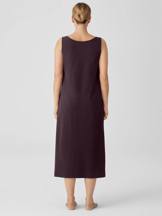 Organic Cotton Interlock Scoop Neck Sleep Dress - Eileen Fisher Outlet