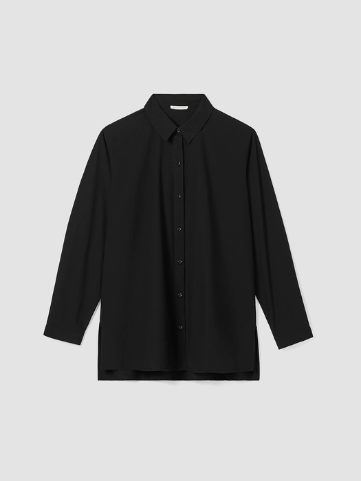 Washed Organic Cotton Poplin Classic Collar Shirt - Eileen Fisher Outlet