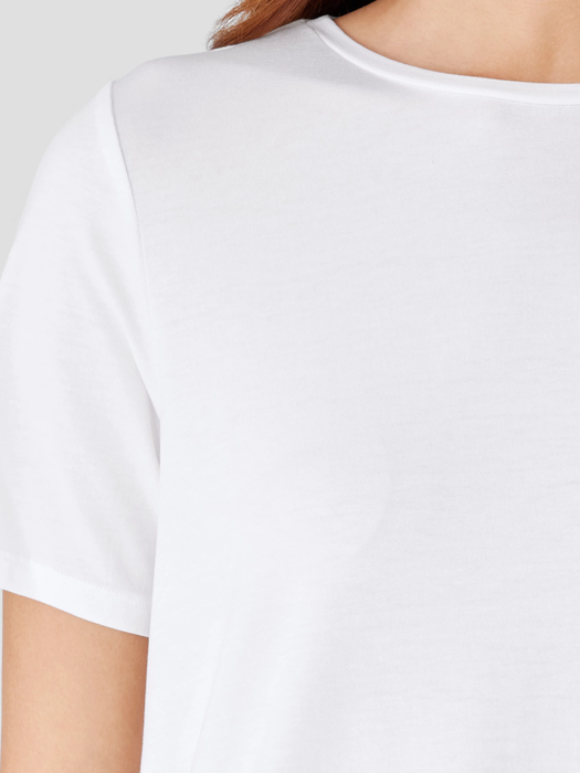 Fine Jersey Crew Neck Tee - Eileen Fisher Outlet
