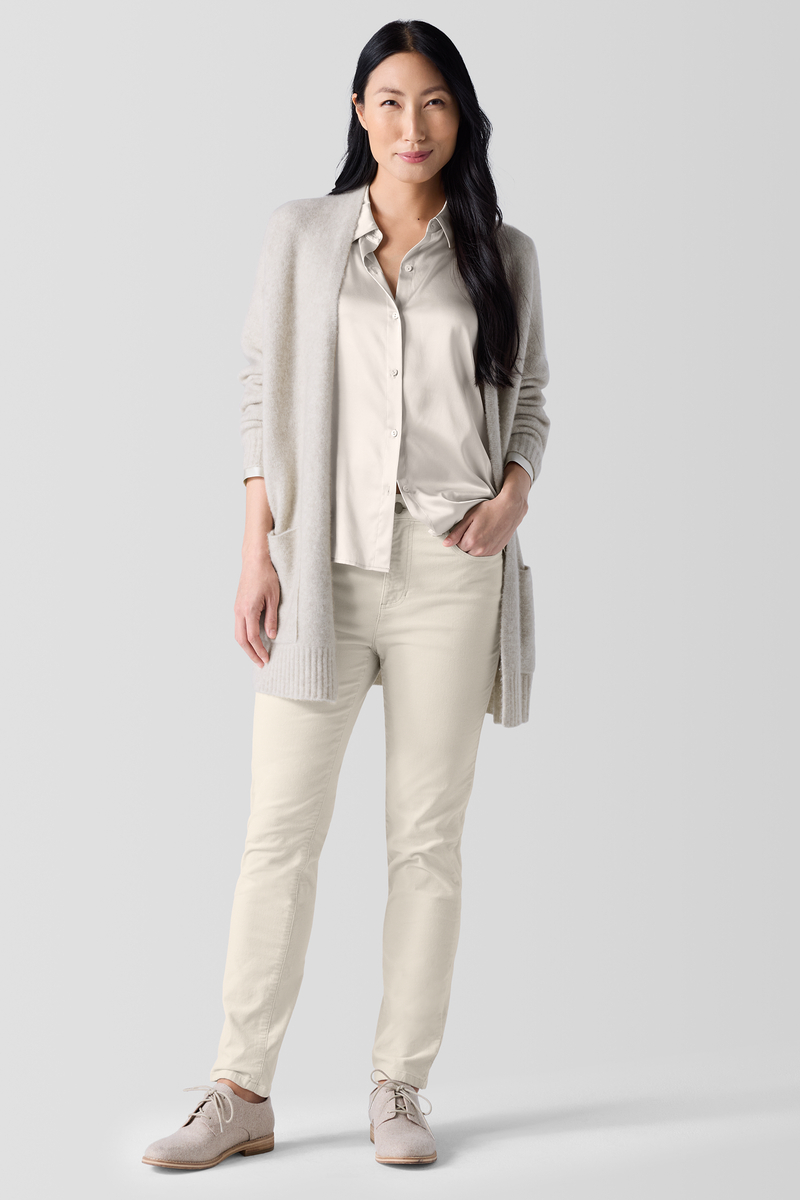 Organic Pima Cotton JerseyRound Neck Tee - Eileen Fisher Outlet