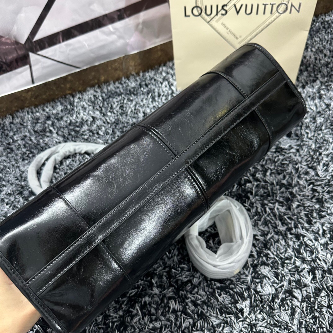 Prada Large Waxed Leather Bag